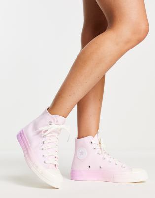 converse pink chuck 70 high sneakers