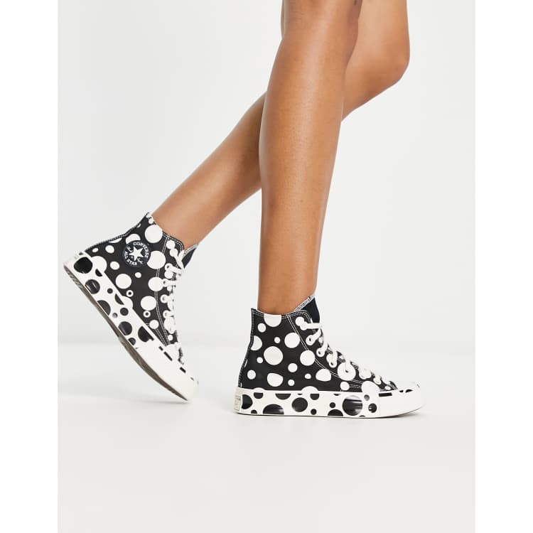 Converse all star clearance polka dot