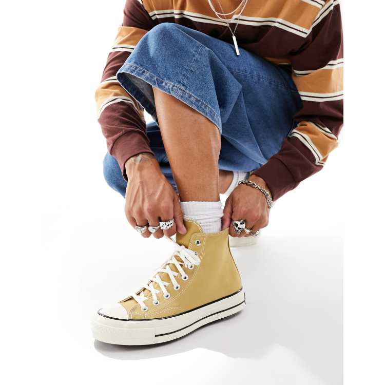 Evening sand outlet gold converse