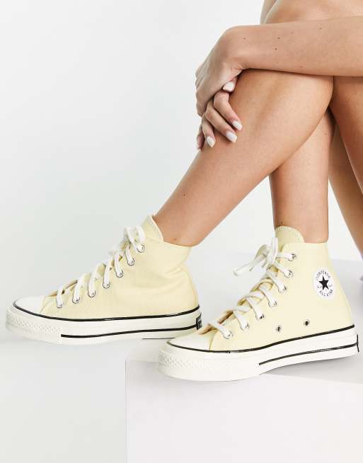 Yellow on sale converse trainers