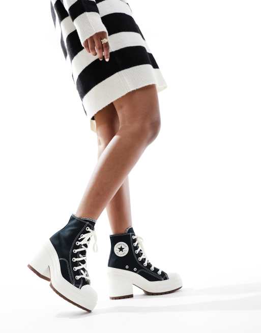 Converse Chuck Taylor 70 s Deluxe Heel Sneakers a stivaletto nere con tacco