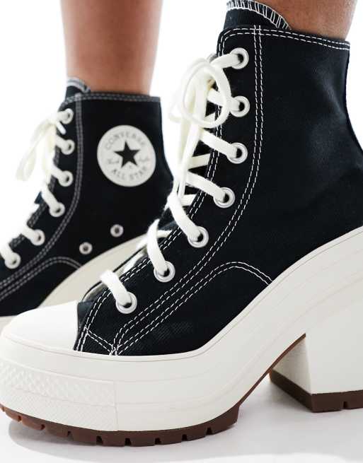 Converse Chuck Taylor 70 s Deluxe Heel Sneakers a stivaletto nere con tacco