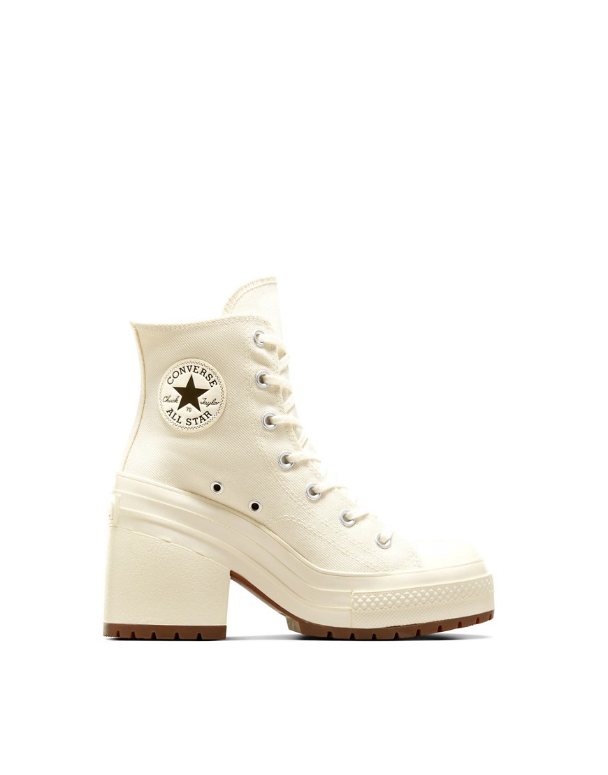 Converse Chuck Taylor 70’s Deluxe heeled sneakers in white
