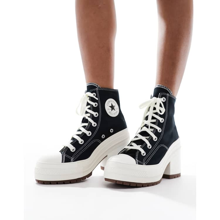 Converse Chuck Taylor - 70's Deluxe - Sneaker boots met hak in zwart