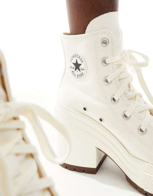 Converse – Chuck Taylor 70's Hi Deluxe – Białe botki na obcasie, 3 z 5