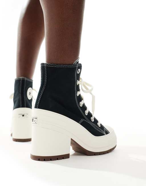 High heeled cheap chuck taylors