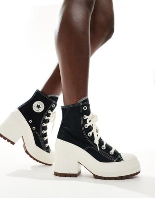 Chuck Taylor 70s Hi Deluxe heeled sneakers in black