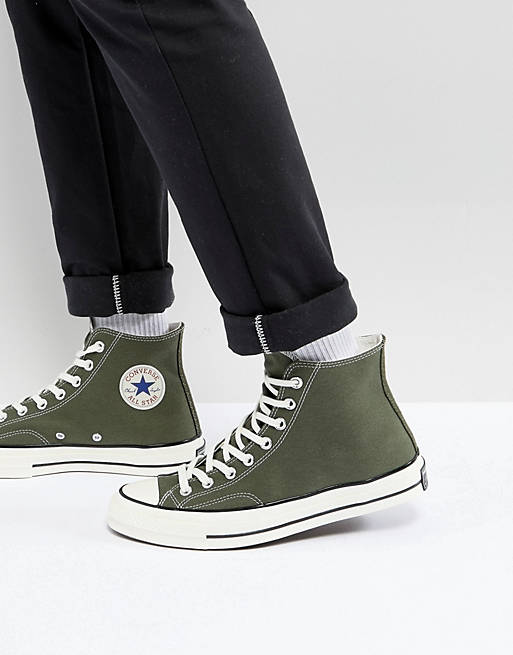 Converse Chuck Taylor All Star '70 Hi Sneakers In Green 159771C