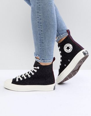 converse chuck taylor all star 70 high top trainers in black