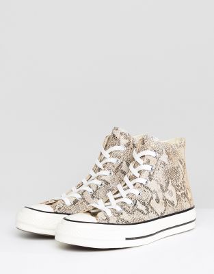 snake print converse high tops