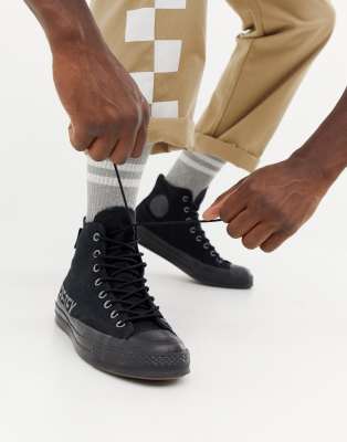 Converse Chuck Taylor All Star '70 waterproof Hi sneakers in black 162350C  | ASOS