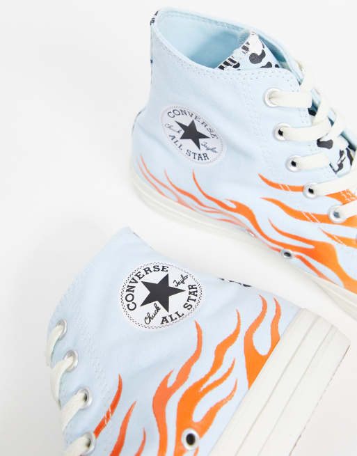 Converse blanche flamme clearance
