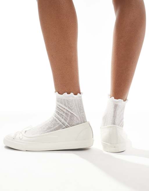 Converse Chuck Taylor All Star Ballerine basse bianche ASOS