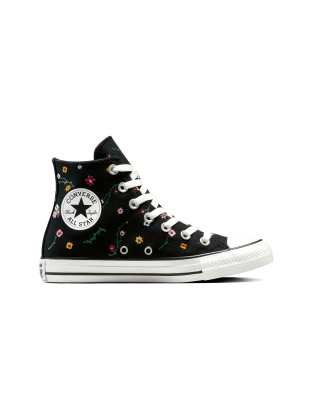 Converse - Chuck Taylor All Star - Baskets à fleurs brodées - Noir