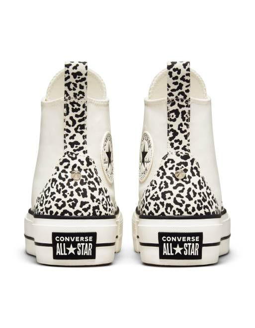 Converse discount leopard blanche