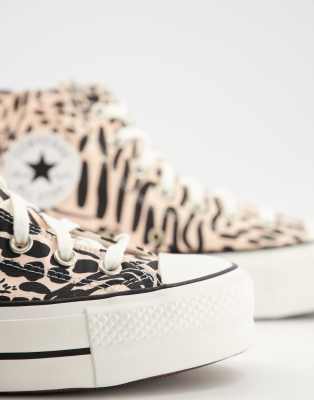 converses leopard plateforme