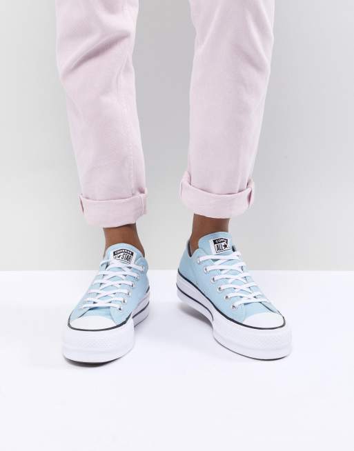 Converse Chuck Taylor All Star Baskets semelles plateforme Bleu