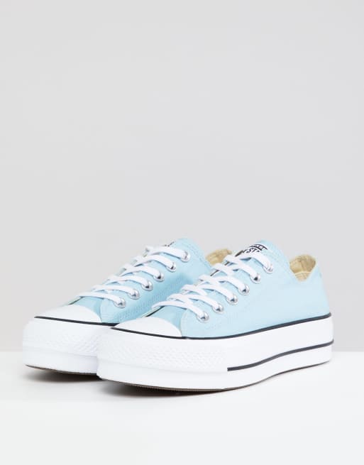 Converse Chuck Taylor All Star Baskets semelles plateforme Bleu