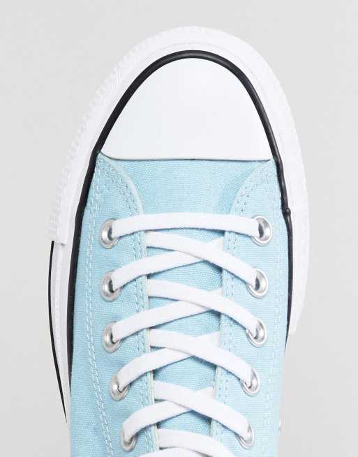 Converse bleu clair haute sale