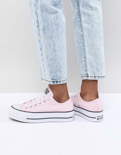 Converse store plateforme rose