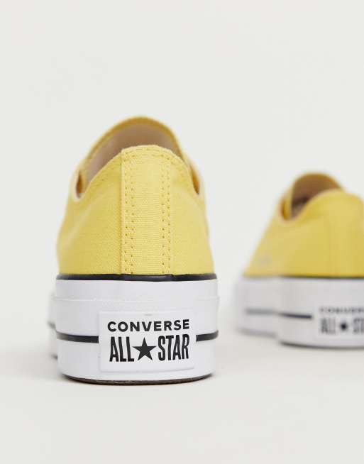 Converse all shop star basse gialle