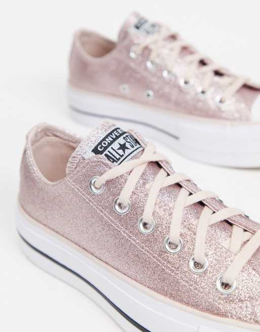 Converse basse store rose pale