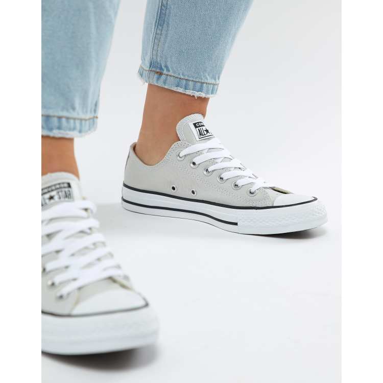 Converse basse hot sale femme gris