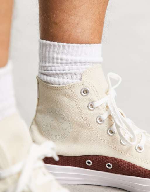 Converse rouge et blanche hot sale