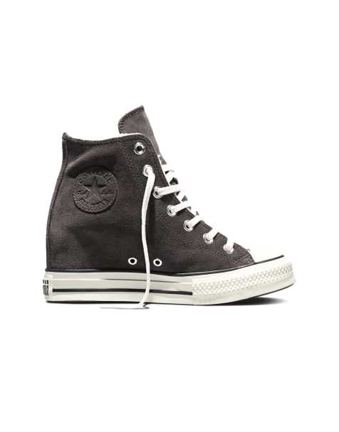 Converse - Chuck Taylor All Star - Baskets compensées en daim à plateforme - Garde-boue et aigrette - view 1