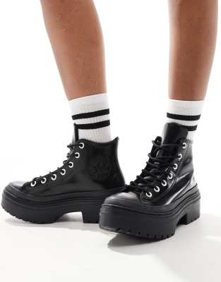 Chuck Taylor All Star - Baskets crantes  talon en cuir - Converse - Modalova