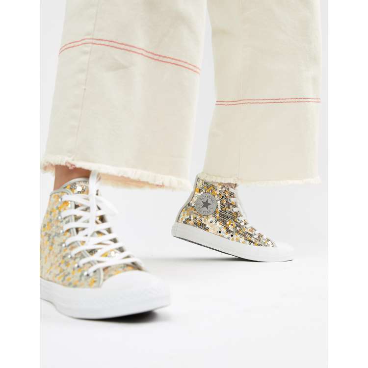 Converse dore paillettes new arrivals