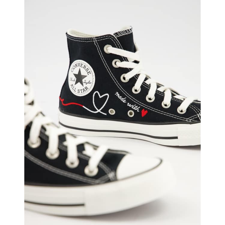 Converse noire best sale haute 36