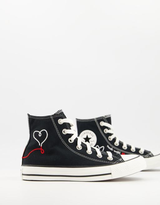 Converse discount noir fille