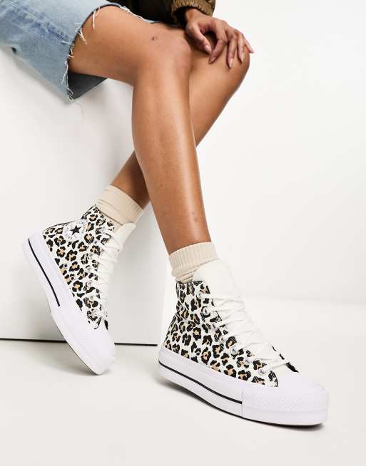 Converse montante leopard new arrivals