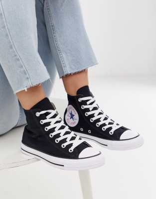 converse noir montant