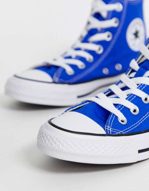 Converse haute 2025 bleu electrique