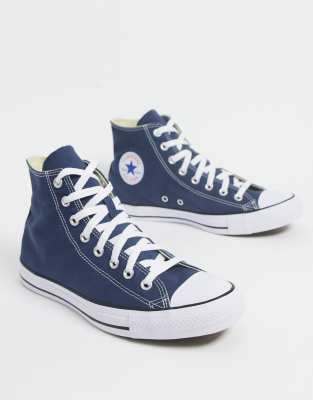 converse rayé bleu