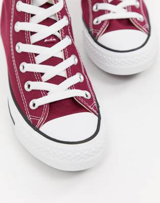 converse montante bordeau