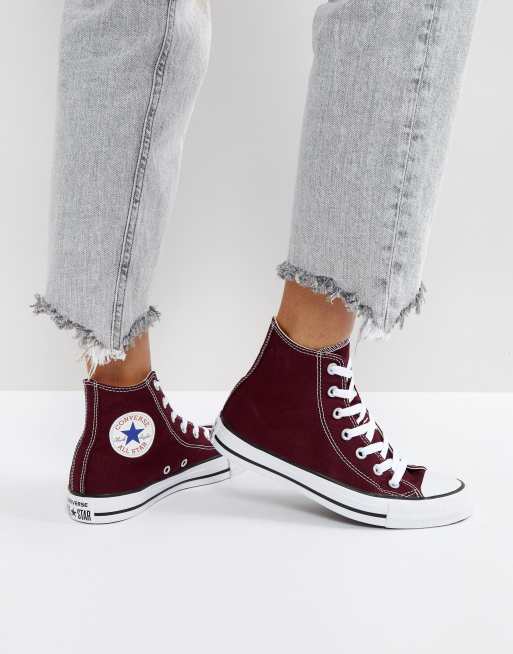 Converses store montantes bordeaux