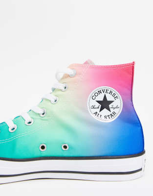 converse montante rose