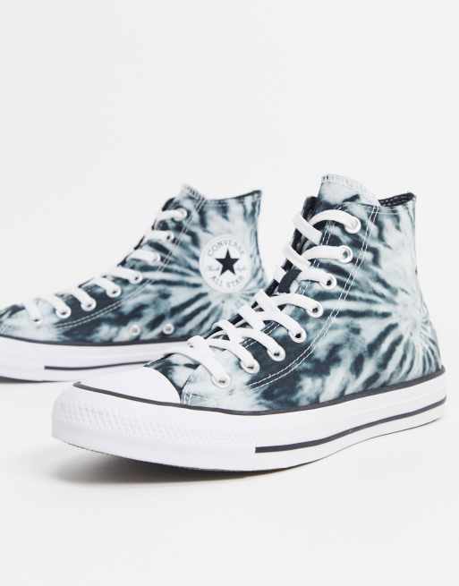 Converse montante noir online et blanche