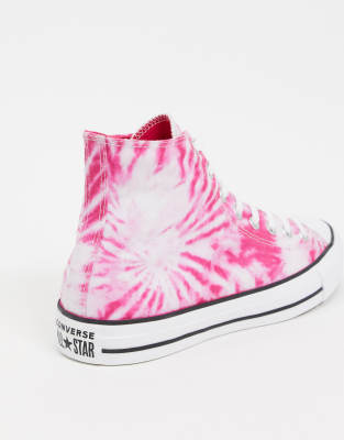 converse haute rose femme