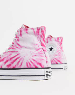 converse tie and dye rose