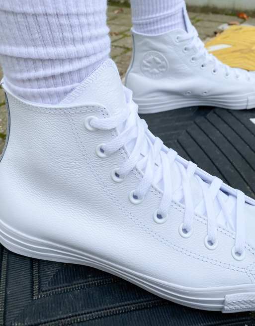 Converse montante toute blanche new arrivals