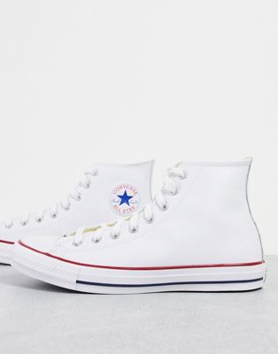 Chaussures, bottes et baskets Converse - Chuck Taylor All Star - Baskets montantes en cuir - Blanc