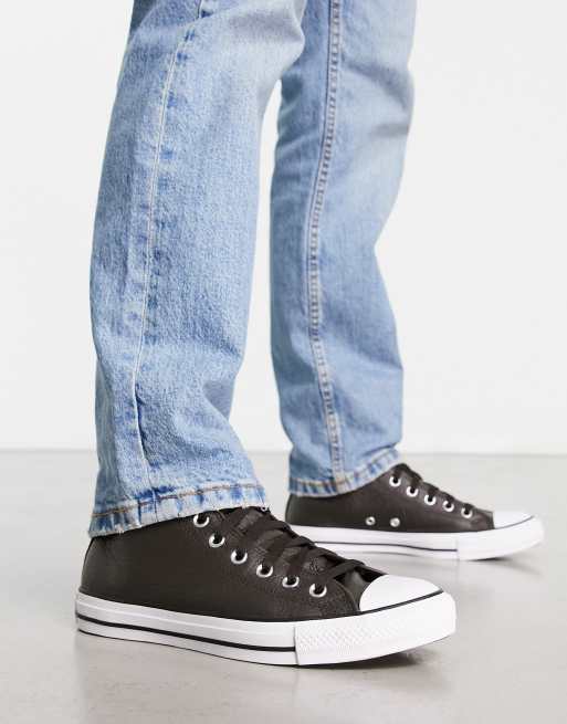 Converse homme cuir online marron