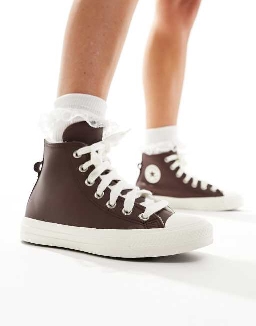 Converse all star outlet marron cuir