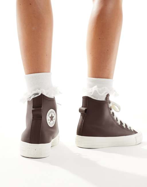 Converse all star online marron cuir