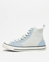 Converse haute bleu discount pastel