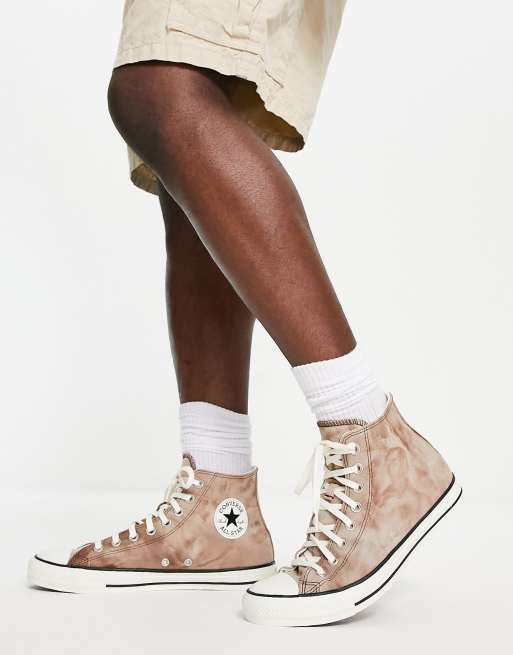 Converse Chuck Taylor All Star Baskets montantes en toile Marron d lav